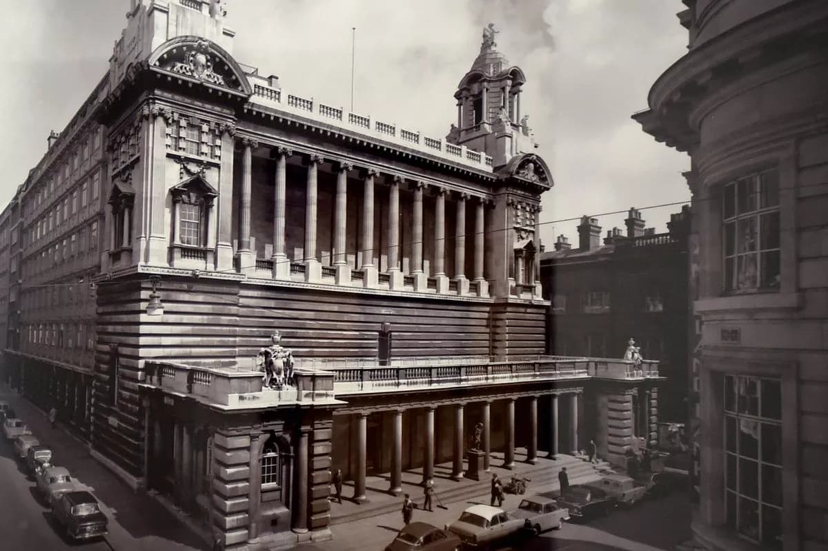 Historic photograph of Liverpool's cotton trade